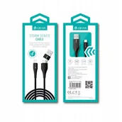 Kable USB - Devia Kabel Storm 2w1 Usb A/typ-C do 8pin 2,4A 1m - miniaturka - grafika 1