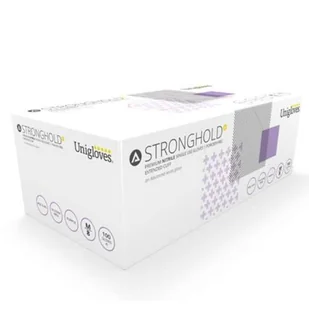 UniGloves Stronghold fioletowe rękawiczki bez proszku nitrylowe - pudełko 100 sztuk (bardzo duże) - Rękawice robocze - miniaturka - grafika 1