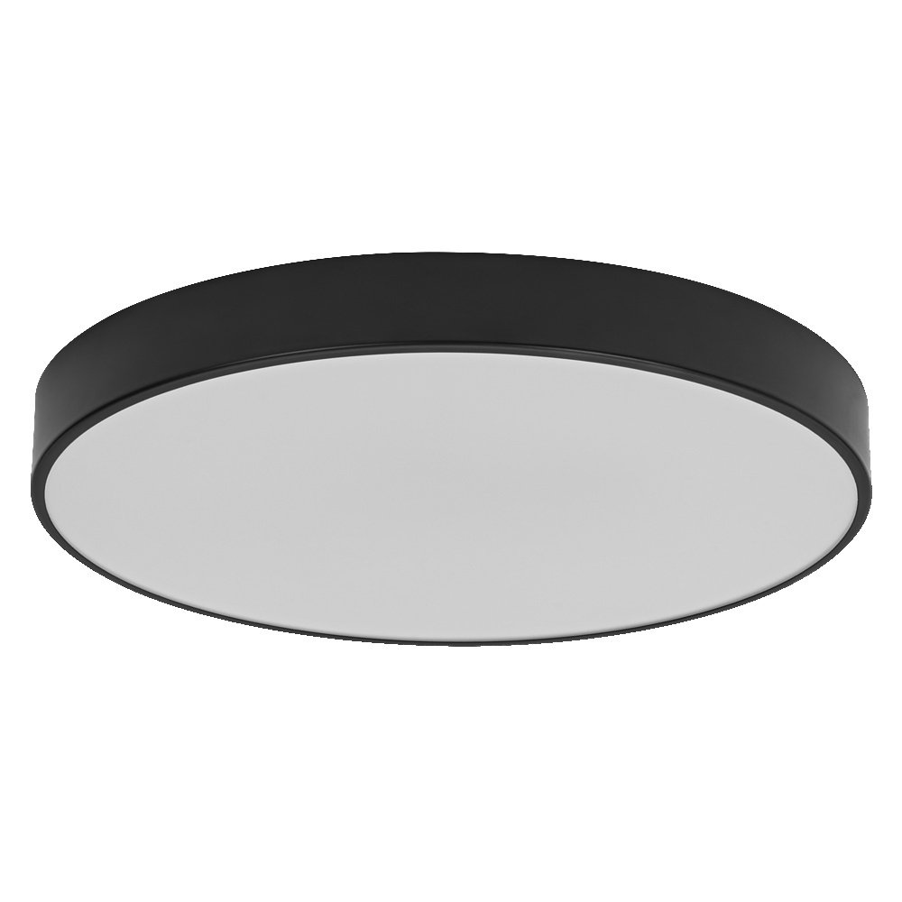 LEDVANCE ORBIS Slim Moia LED lampa sufitowa 480mm, czarny, 36W, 4500lm, ciepłe białe światło, bardzo jednorodny rozsył światła, długa żywotność, moduł LED zainstalowany na stałe, okrągły, stopień ochrony IP20, 3000K