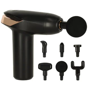 Pistolet do masażu masażer do pleców ciała mini LED 6w1 - Masażery - miniaturka - grafika 1