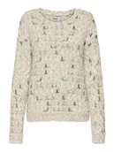 Swetry damskie - ONLY Sweter w kolorze kremowym - miniaturka - grafika 1