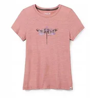 Koszulki i topy damskie - Smartwool W'S Merino Sport 150 Dragonfly Summit Short Sleeve Graphic Tee Slim Fit, J59, S - miniaturka - grafika 1