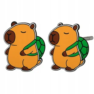 Srebrne kolczyki kapibary dla dzieci sztyfty wkrętki srebro próba 925 - Biżuteria dla dzieci Srebrne kolczyki kapibary dla dzieci sztyfty wkrętki srebro próba 925 - Biżuteria dla dzieci - miniaturka - grafika 1