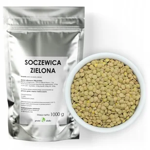 Soczewica Zielona Źródło Białka Zdrowa Dieta 1Kg - Ziarna i nasiona roślin strączkowych - miniaturka - grafika 1