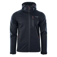 Bluzy sportowe męskie - Męski Softshell ELBRUS IFARO POLARTEC M000141670 – Czarny - miniaturka - grafika 1