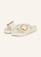 Klapki i japonki damskie - Birkenstock Klapki Madrid Big Buckle Eva weiss - miniaturka - grafika 1