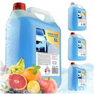 Płyn Zimowy Do Auta Spryskiwaczy -22 Zapachowy Płyn 4X5L 20L Skuteczny - Płyny do spryskiwaczy - miniaturka - grafika 1