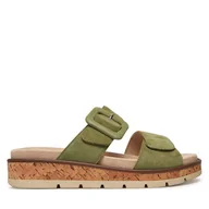 Klapki i japonki damskie - Klapki Caprice 9-27206-44 Zielony - miniaturka - grafika 1