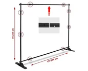 Dekoracje i nakrycia stołu na imprezę - Stelaż do paneli dekoracyjnych regulowany - miniaturka - grafika 1