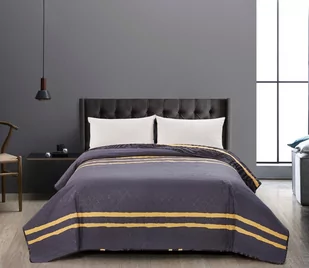 DecoKing DecoKing - Narzuta dwustronna Tropical - Grafitowy 170x270 cm - Narzuty - miniaturka - grafika 1