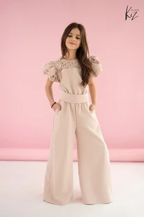 Kombinezon dziewczęcy komunia wesele Kiz By Kids beżowy rozmiar 158 - Kombinezony dla dzieci Kombinezon dziewczęcy komunia wesele Kiz By Kids beżowy rozmiar 158 - Kombinezony dla dzieci - miniaturka - grafika 1