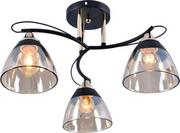 Lampy sufitowe - Lampex Gesso lampa sufitowa 3-punktowa czarna/złota LPX0025/3 - miniaturka - grafika 1