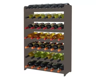 Regał na wino RW-16 42 butelki - Szary / Wamar-Sosenka - Stojaki na wino - miniaturka - grafika 1