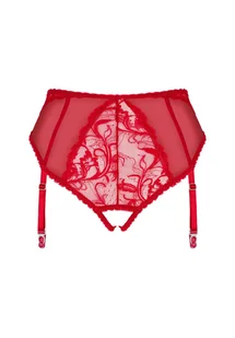 Obsessive Dagmarie - Figi Z Paskami Do Pończoch, Czerwony Wariant/Rozmiar: M/L  << DYSKRETNIE   |   DOSTAWA 24h   |  GRATISY - Majtki damskie - miniaturka - grafika 8