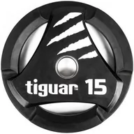 Pozostały sprzęt siłowy - Tiguar Talerz olimpijski gumowy 15 kg TI-WT01500 - miniaturka - grafika 1