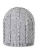 Czapki damskie - Sterntaler Unisex Baby Organic Content Standard czapka dziergana czapka zimowa, srebrny melanż (542), 35 - miniaturka - grafika 1