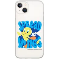 Etui i futerały do telefonów - ERT GROUP etui na telefon Iphone 13 MINI, case oryginalny i oficjalnie licencjonowany przez Looney Tunes, wzór Tweety 014, optymalnie dopasowane, plecki z TPU częściowo przeźroczyste - miniaturka - grafika 1