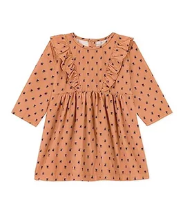 Petit Bateau Dziewczęca sukienka z długim rękawem A08PV, różowa Sienna/wielokolorowa, 12 miesięcy, Rosa Sienna/wielokolorowy, 12 Miesiące - Sukienki - miniaturka - grafika 1