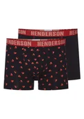Majtki męskie - Bokserki Spot Henderson 2-pak czarny, czerwony 3XL - miniaturka - grafika 1