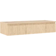 Szafki łazienkowe - Mexen Rivel szafka łazienkowa podumywalkowa 120 cm z blatem, 1 szuflada, ryflowana , dąb - 91A20-12023-1-BFC81 - miniaturka - grafika 1