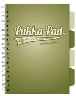 Project Book Olive B5/100K kratka oliwkowy (3szt) - PUKKA - Zeszyty szkolne - miniaturka - grafika 1