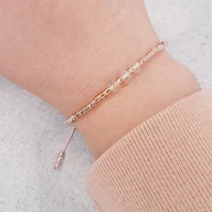 Bransoletki - Bransoletka z naturalnym KRYSZTAŁEM GÓRSKIM - boho - miniaturka - grafika 1