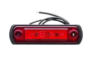 Lampa Obrysowa Led Na Gumowej Podstawie Horpol Czerwona - Akcesoria do przyczep i kamperów - miniaturka - grafika 1