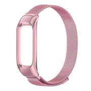 Akcesoria do pulsometrów i zegarków sportowych - Różowa Bransoleta Pasek Milanese Xiaomi Mi Band 5 - miniaturka - grafika 1