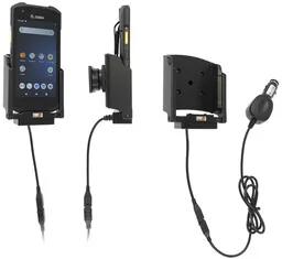 Brodit uchwyt aktywny z ładowarką samochodową do Zebra TC21 - Uchwyty samochodowe do telefonów - miniaturka - grafika 1