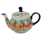 Czajniki na gaz - Ceramiczna czajnik mały Ceramika Bolesławiec - miniaturka - grafika 1