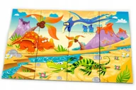 Magnesy - Układanka magnetyczna Magnes Dinozaury Puzzle - miniaturka - grafika 1