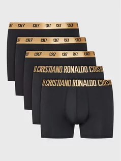 Majtki męskie - Cristiano Ronaldo CR7 Komplet 5 par bokserek Basic 8123-49 Czarny - grafika 1