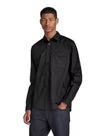 Koszulki męskie - G-STAR RAW Rine Regular koszulka męska z długim rękawem, Czarny (Dk Black D23561-d308-6484), XXL - miniaturka - grafika 1