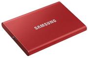 Dyski SSD - Samsung Electronics Polska Dysk SSD T7 Portable 500GB MU-PC500R WW czerwony MU-PC500R/WW - miniaturka - grafika 1