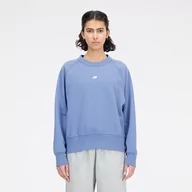 Bluzy damskie - Bluza damska New Balance WT31500MYL  niebieska - miniaturka - grafika 1