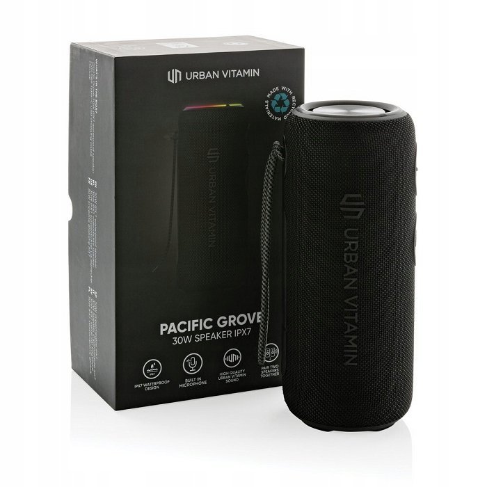 Głośnik przenośny Urban Vitamin Pacific Grove czarny 30 W