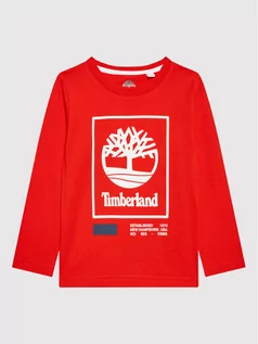 Bluzy dla chłopców - Timberland Bluzka T25S79 M Czerwony Regular Fit - grafika 1