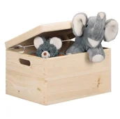 Dekoracje domu - Zeller Pojemnik z pokrywką do przechowywania 30 l, 24x40x30 cm - miniaturka - grafika 1