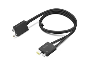 Lenovo ThinkPad Thunderbolt 4 WorkStation Dock Split Cable 4X91K16970 Czarny, 0,7 m - Kable komputerowe i do monitorów - miniaturka - grafika 1