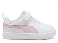 Buty dla dziewczynek - Buty dziecięce Puma 38431438 RICKIE AC + INF Białe - miniaturka - grafika 1