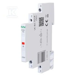 Lampka kontrolna zasilania z zabezpieczeniem LK-BZ-701R 1/3S 230V 1xLED CZERWONA - Inne akcesoria elektryczne - miniaturka - grafika 1