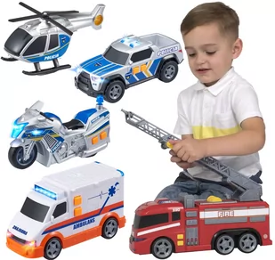 Flota miejska Pojazdy ratunkowe 5-pak 1Y41N3 1Y41N3 SAM  SAM - Samochody i pojazdy dla dzieci - miniaturka - grafika 1