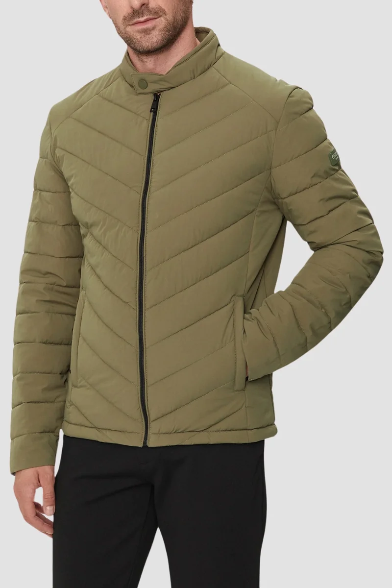 GUESS Zielona kurtka męska Biker Jacket XXL
