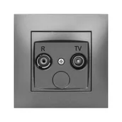 Wyłączniki światła i elektryczne - LEDart ELEKTRO - PLAST RTV końcowe CARLA grafitowy ELEKTRO - PLAST - miniaturka - grafika 1