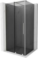 Kabiny prysznicowe - Mexen Velar kabina prysznicowa rozsuwana 100x90 cm, grafit, nikiel szczotkowany - 871-100-090-41-97 - miniaturka - grafika 1