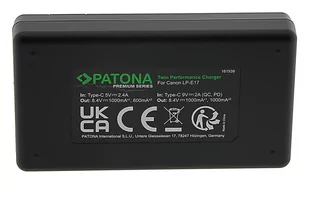 Ładowarka Patona Premium Twin Performance PD LP-E17 - Akcesoria fotograficzne - miniaturka - grafika 1
