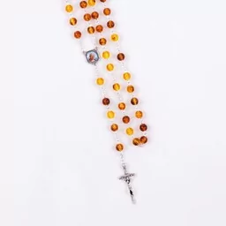 Różaniec bursztyn syntetyczny - Różańce - miniaturka - grafika 1