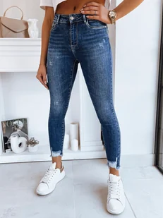 Spodnie damskie jeansowe skinny fit DURIN ciemnoniebieskie Dstreet UY1727-27 - Spodnie damskie - miniaturka - grafika 1