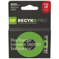 Baterie i akcesoria - Bateria Ładowanie GP ReCyko Pro AAA (HR03, 6 ks - miniaturka - grafika 1