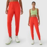 Legginsy - Spodnie Treningowe 4F Damskie Szybkoschnące Sportowe Czerwone S - miniaturka - grafika 1